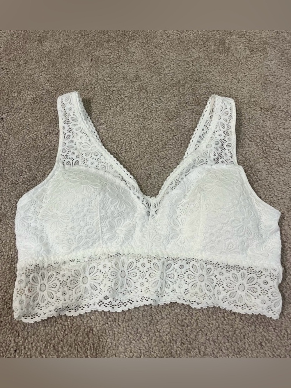 SO Lightly Lined Floral Lace Bralette
